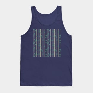 Green Flowers Tank Top